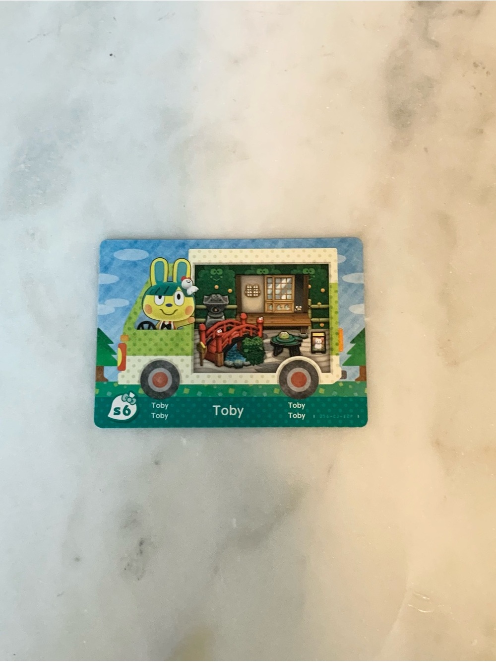 s6 Sanrio collaboration Animal Crossing Welcome Amiibo Card Toby mint unscanned